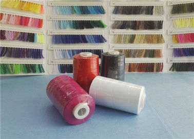 China Dyed 100% Polyester Spun Yarn , 40/2 40/3 42S/2 Spun Polyester Sewing Thread supplier