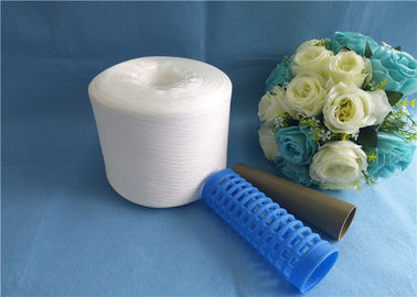 China Eco - Friendly 60S/3 100% Ring Spun Polyester Sewing Thread With Plastic Cone supplier