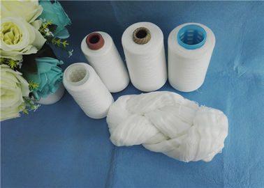 100% Polyester Spun Yarn For Sewing Threads High Strength Raw White