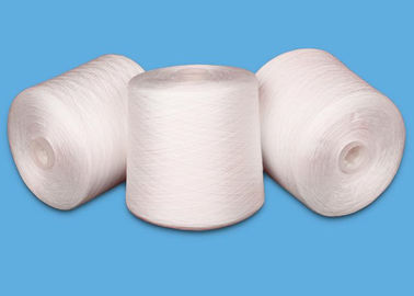 China Raw White 100% Spun Polyester Sewing Thread Yarn Count 60/2 Plastic Dye Cone Yarn supplier