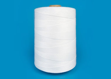 China High Strength 100% Bright Sewing Yarn Bag Closing Polyester Thread White 20s/6 20s/9 supplier