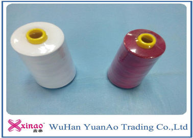 China 20/2/3/4 High Tenacity 100% Polyester Sewing Thread  White Red supplier