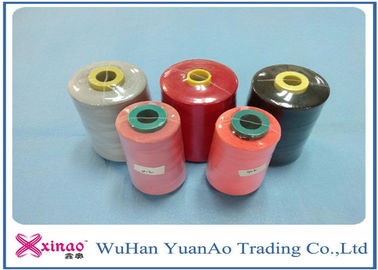 China 60s/2 Plastic Cone 100% Polyester Sewing Thread 10000m Brown Red Black Spun Yarn supplier