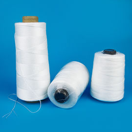Raw White 100% Polyester Thread For Quilting / Sewing Wrinkle Resistance 