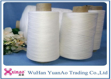 China 402 High Tenacity  Raw white Polyester Kitting Spun Yarns with 100% Polyester Yizheng Fiber supplier