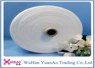 China Raw White Polyester sewing Yarn S and Z Twist Dyed Polyester Yarn Manufacturing Process supplier