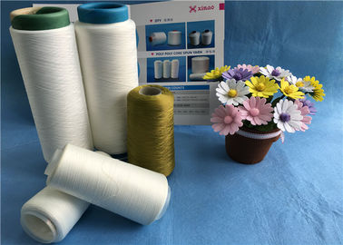 China 100% Polyester DTY 150D/48F Sewing / Knitting Draw Textured Yarn With Cone supplier