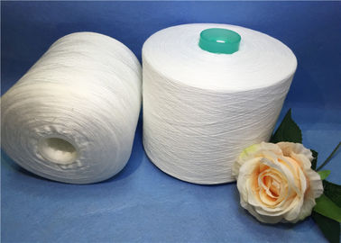100% Polyester Raw White Yarn For Sewing Knotless High Tension 60S / 2 / 3 