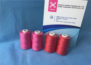 China 100% Polyester Staple Fiber Sewing​ TFO Yarn , Dyed Ring Polyester Core Spun Thread supplier