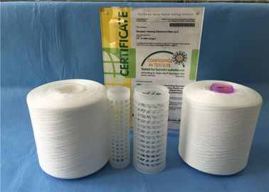 Raw White Polyester Yarn Manufacturers , Spun Polyester Yarn On Plastic Tube