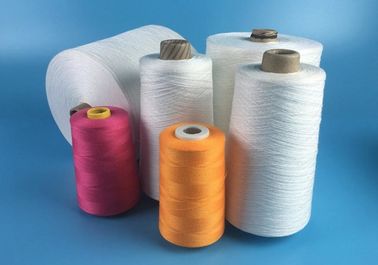 China 1.67kg / Cone Paper Polyester Yarn High Tenacity Ringspun Type Core Spun Thread supplier