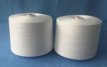 Industrial 100 Polyester Spun Yarn One Twisting Yarn Raw White High Strength