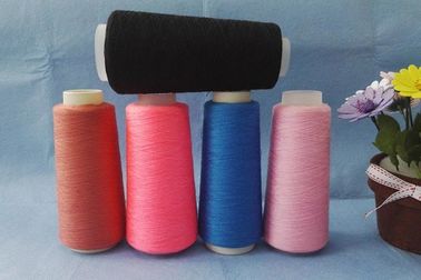 Ring Spun / TFO Dyed Polyester Weaving Yarn , Spun Polyester Yarn Eco Friendly