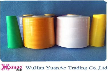 China Raw White 100 Polyester Thread , 20S/4 Thick Sewing Thread For Weaving / Knitting supplier