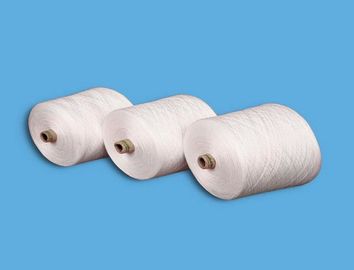 China 100% raw white polyester yarn eco-friendly virgin quality spun yarn supplier