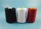 Nature White Virgin 100% Polyester Ring Spun Yarn for Knitting / Sewing supplier