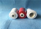 Low Shrinkage Strong 100 spun polyester yarn For Jeans / Caps / Handbags Sewing supplier