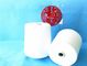 100 Polyester Ring Spun Yarn 20/2 20/3 Bright Fiber For Weaving / Knitting , Eco - Friendly supplier