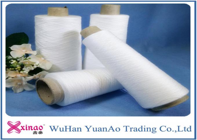 Knitting and Sewing Polyester Spun Yarns with 100% Virgin Fiber Raw White and Eco-friendly