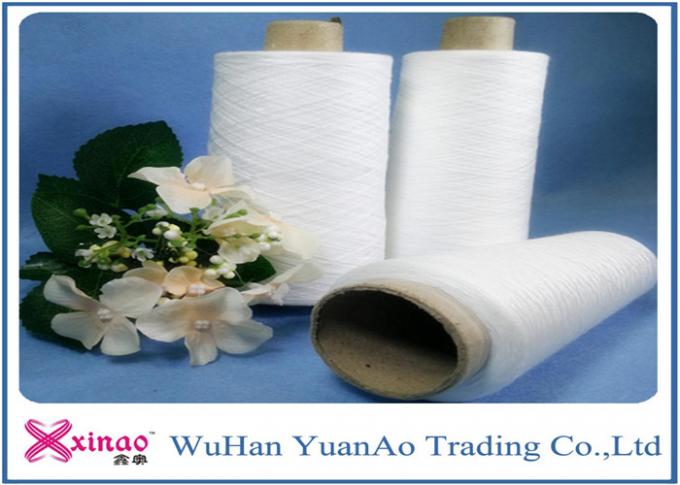 Knitting and Sewing Polyester Spun Yarns with 100% Virgin Fiber Raw White and Eco-friendly