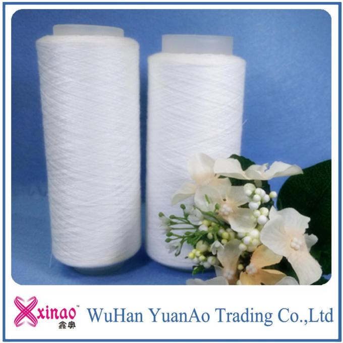 Raw White 40s/2 100% Virgin Polyester Spun Yarn for Sewing Thread High Tenacity