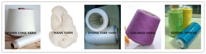 100% Polyester Twist Ring Spun Polyester Yarn Raw White Material or Dope Dyed Color