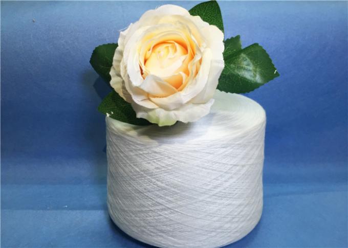 White cloth Spun Polyester Yarn , high tenacity polyester sewing thread