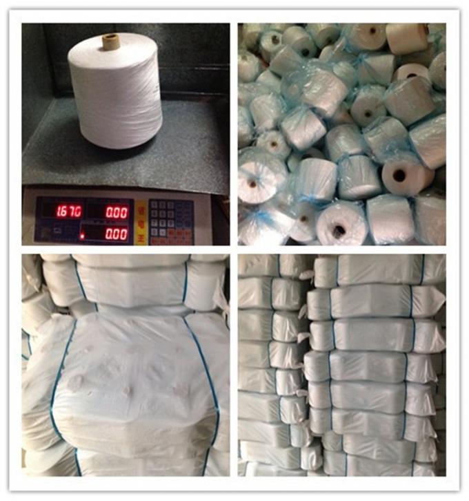 Virgin high tenacity polyester yarn on paper cone for sewing thread