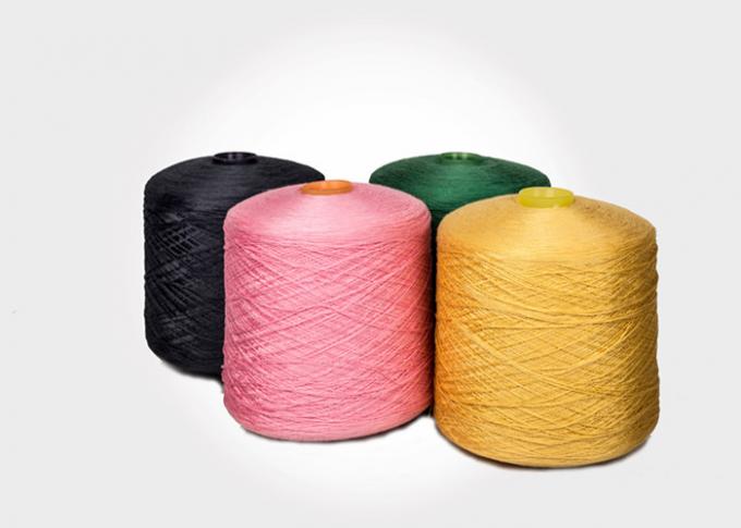 30s / 1 Dyed Polyester Yarn , Spun Polyester Thread for hand knitting