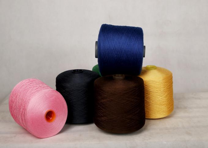 High Quality And Tenacity Ring Spun Polyester Yarn 42S/2 With Black And Bleached White