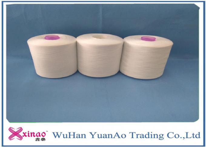 100% Polyester Material Spun Polyester Yarn for Weaving / Knitting / Sewing
