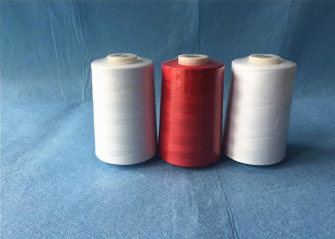 5% Silicone Polyester Core Spun Yarn 40/2 , 100 Polyester Sewing Thread 3000m Length