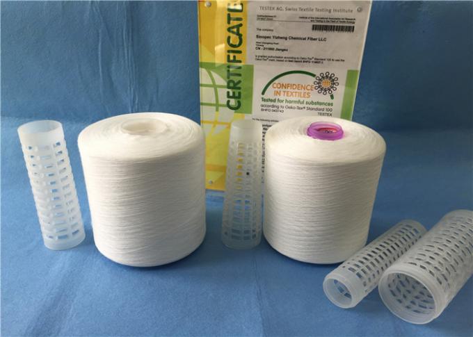High Strength 30/2 Plastic Tube Cone Ring Spun Polyester Yarn