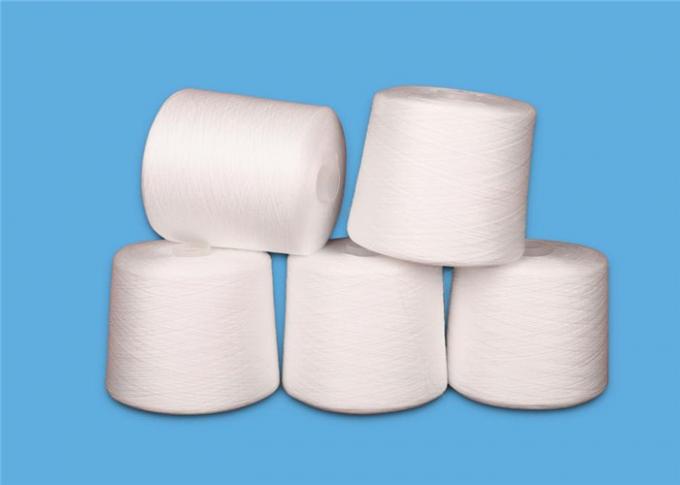 100 Spun Polyester Yarn On Plastic Cone For Sewing Curtain , Cap , Blanket