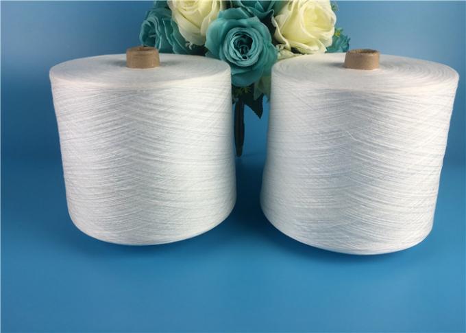 OEKO-TEX 100% Virgin Spun Polyester Yarn Raw White On Paper Cone For Sewing Thread