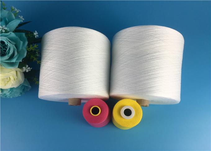 100% Spun Polyester TFO Yarn 50S/2 High Tenacity Yarn Raw White Well Evenness