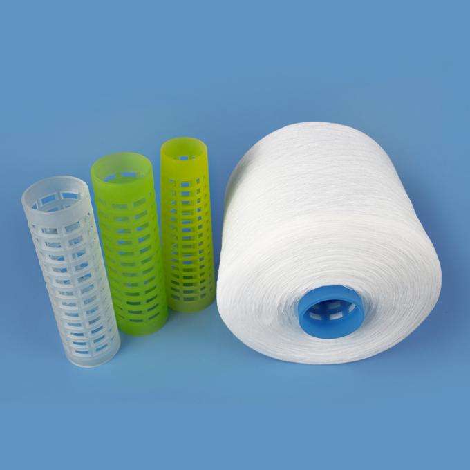 Yizheng Staple Fiber Raw White Sewing Thread Material 100% Polyester Cone Yarn 40/2 50/3