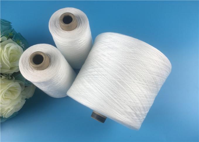 Raw white Ring Spun 100 Spun Polyester Yarn 60s / 2 Well sewing function