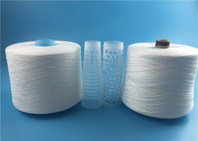 40s/2 Spun Polyester Yarn Virgin Raw White on Dyeing Tube / Paper Cone