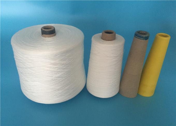 Raw White Bright Pure Polyester TFO Spun Yarn with Knotless and Hairless