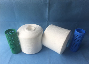 Recycle Virgin Raw White 100 Spun Polyester Yarn  20/2 With Dyed Plastic Cone 