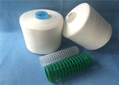 Recycle Virgin Raw White 100 Spun Polyester Yarn  20/2 With Dyed Plastic Cone 