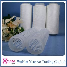 China AAA Grade 402 Raw Pattern 100% Spun Polyester Yarn On Plastic Cone supplier