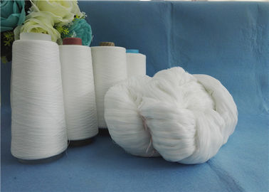 Fio girado poliéster 100% para o branco cru de grande resistência das linhas de costura