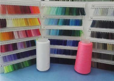 Hilados de polyester hechos girar 40s/2 en el tubo plástico, hilados de polyester 100% teñidos