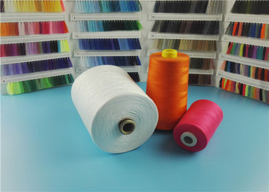 Ring Spun / TFO Type 100% Polyester Spun Yarn For Sewing Thread Eco Friendly 