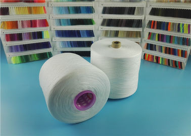 Ring Spun / TFO Type 100% Polyester Spun Yarn For Sewing Thread Eco Friendly 