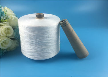 100 Polyester Spun Yarn For Weaving Raw White Or Dyed Color Anti - Bacteria