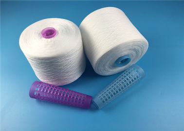 100% Polyester Spun Raw White Yarn , 40s/2 Polyester Spun Yarn Less Hairness