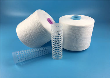 hilados de polyester hechos girar brillantes blancos crudos 42s/2 en el tubo de teñido para hacer punto/que cose